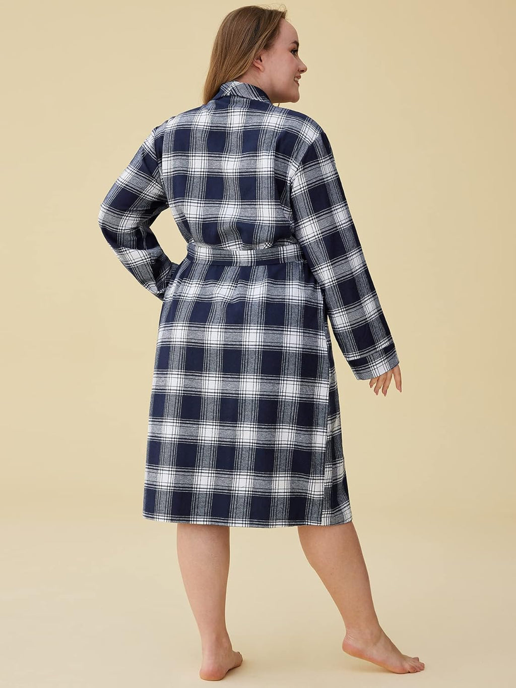 Women'S Cotton Flannel Robe