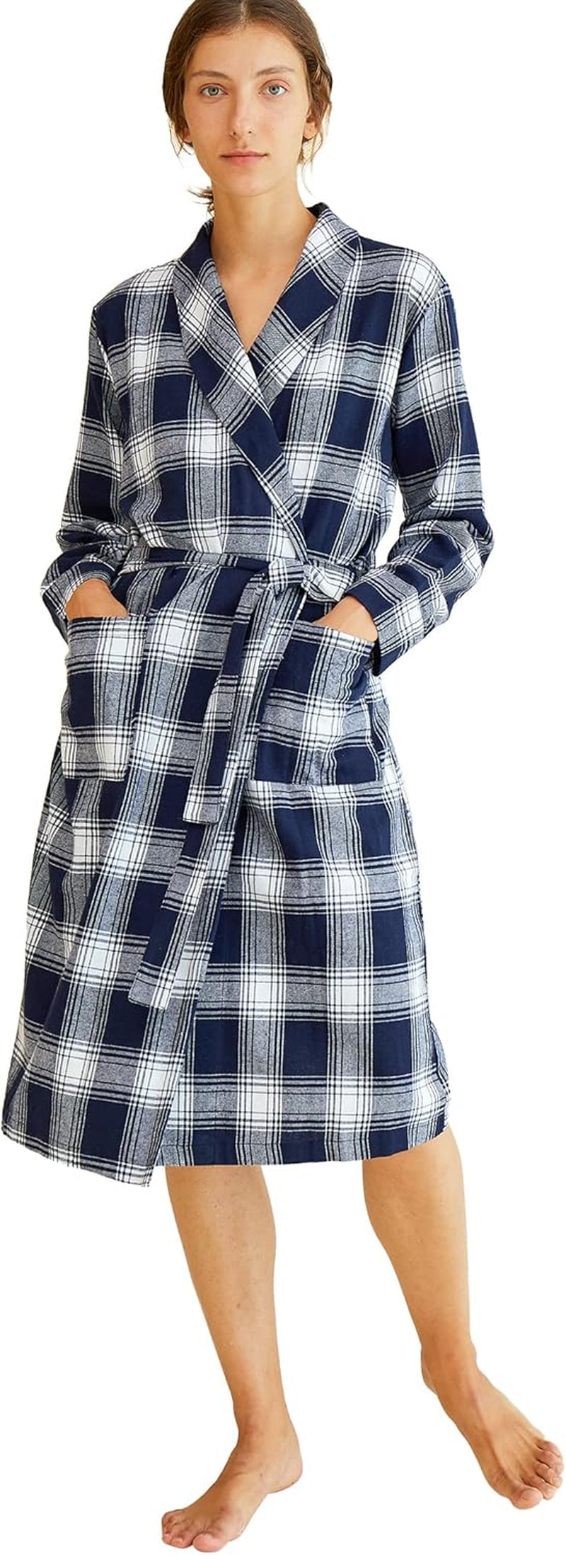 Women'S Cotton Flannel Robe