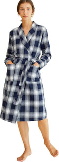 Women'S Cotton Flannel Robe